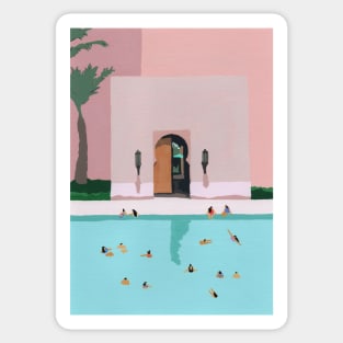 Middle Eastern swims Sticker